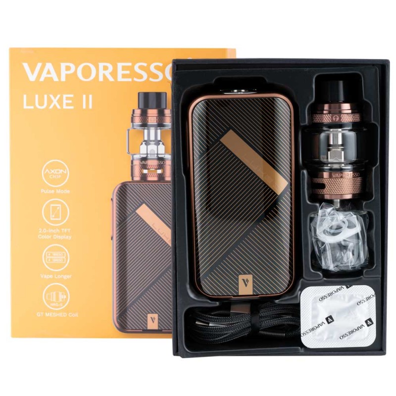 Vaporesso LUXE II Kit, luxe 2 kit, nrg-s tank, gt coils, dual 